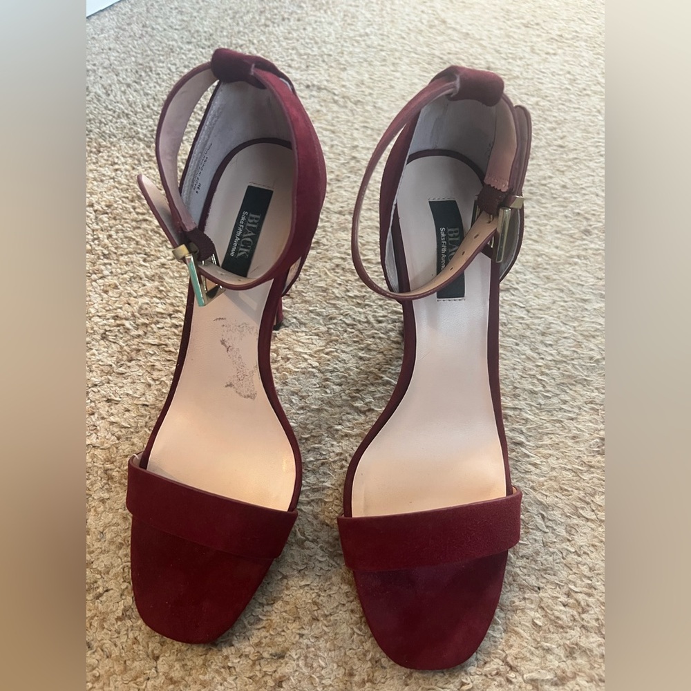 Saks Fifth Avenue Burgundy Heels